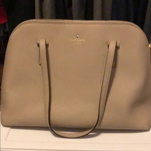 Beige Kate Spade leather handbag